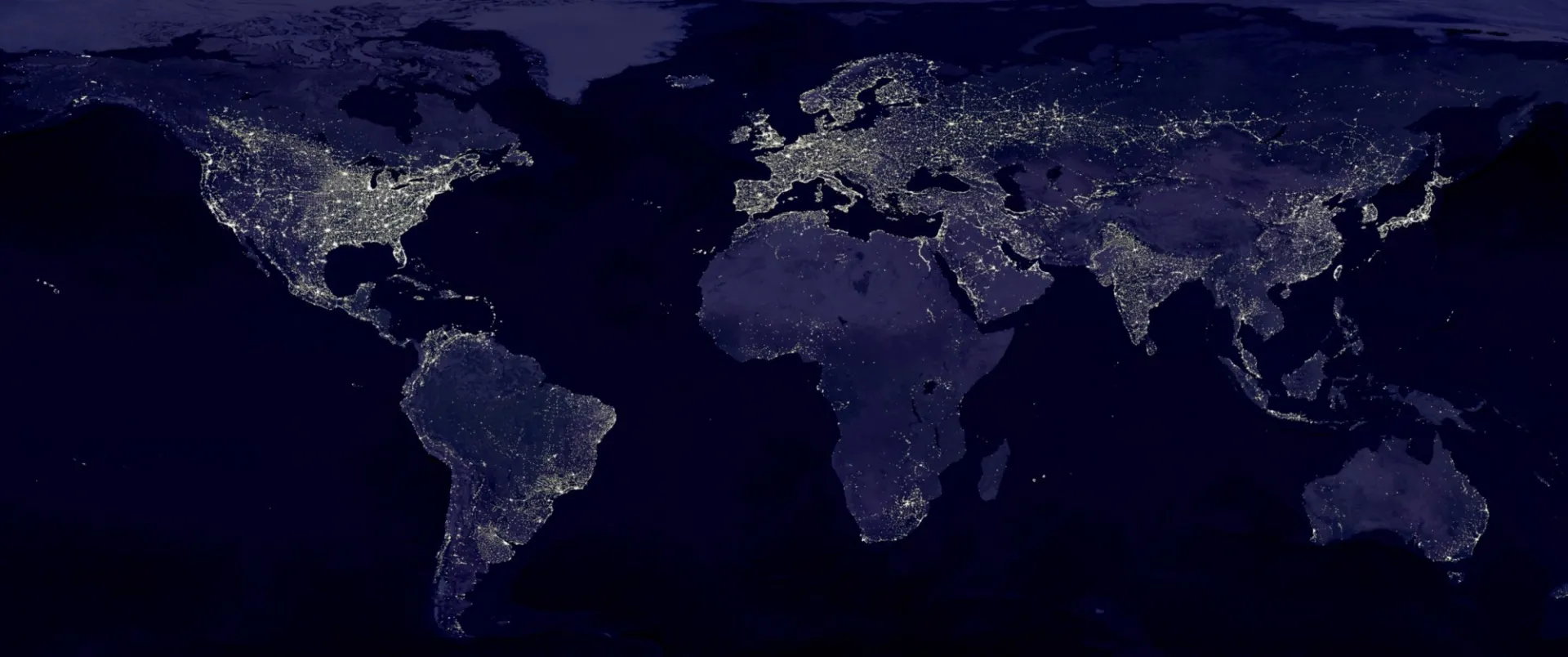 The world at night. Image credit NASA/GSFC